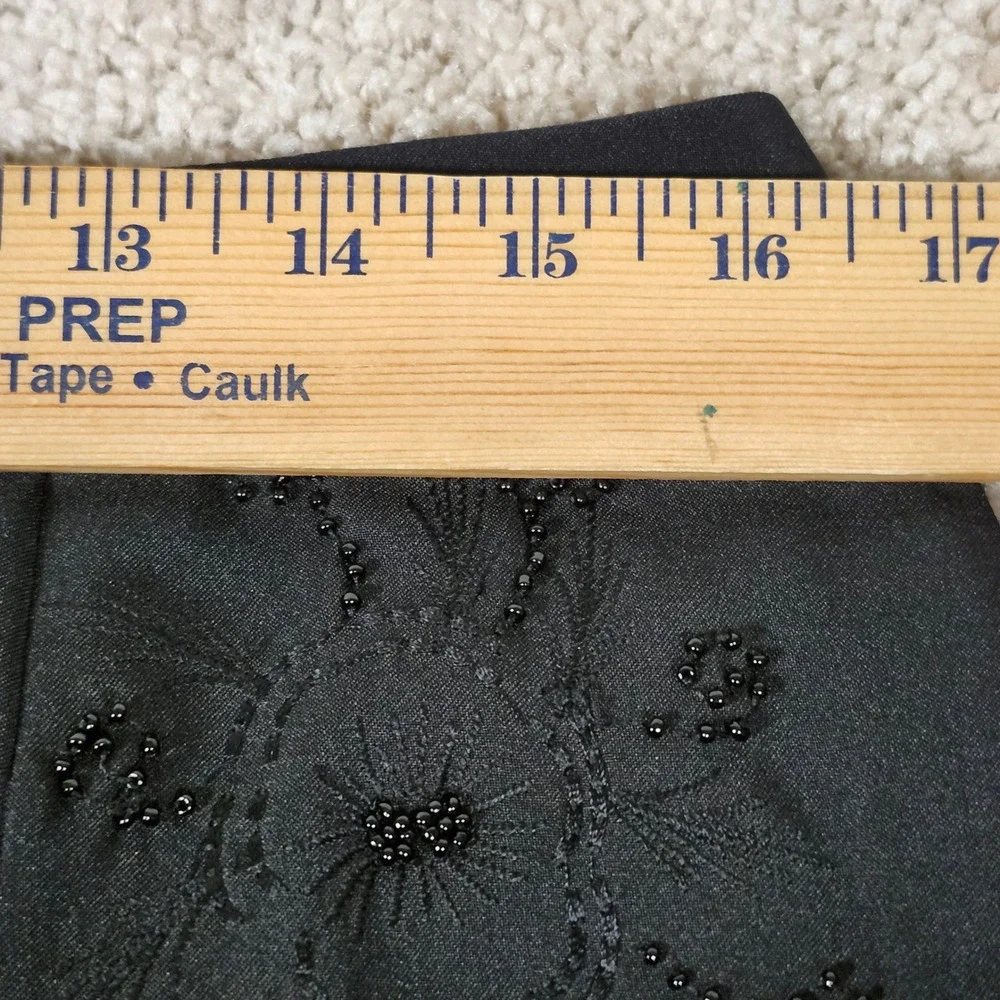 N Company Women's 12 Black Beaded Embroidered Pencil Skirt‎ Cocktail Dressy